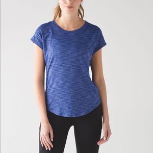 Never worn Lululemon Run Around Tee workout top